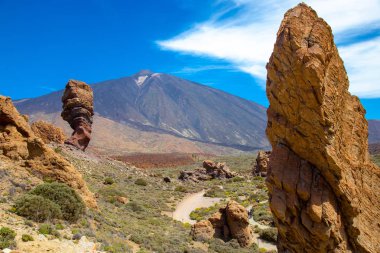 Güzel volkan Teide görünümünü