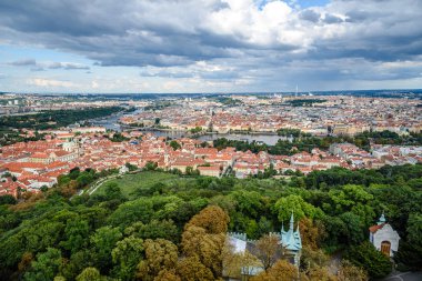 Cityscape Prag Petrin Hill