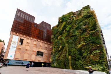Outdoors view of CaixaForum Madrid clipart
