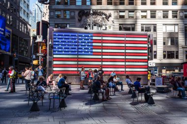 Bizi silahlı kuvvetleri Times Square New York c İstasyonu alımı