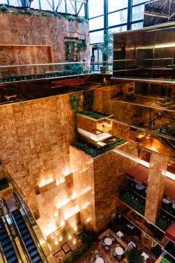Trump Tower New York Midtown içinde büyük salonunda iç görünümü