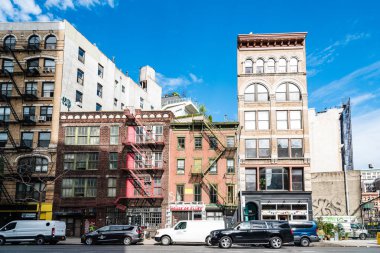 Bowery içinde East Village, New York City sokak görünümü
