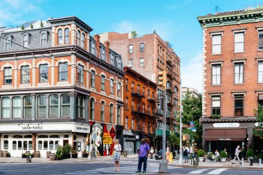 Bowery içinde East Village, New York City sokak görünümü