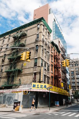 New York Chinatown'da tipik sokak