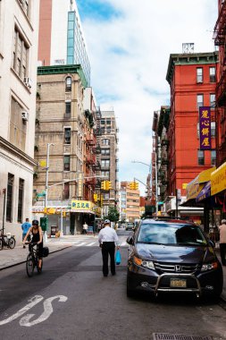 New York Chinatown'da tipik sokak