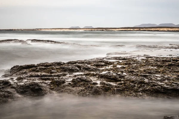 Vue panoramique de la mer contre le ciel dans les îles Canaries — Photo