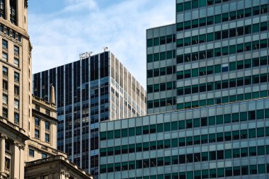Aşağı Manhattan New York finans bölgesinin manzarası