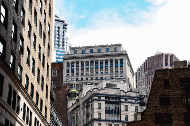 Aşağı Manhattan New York finans bölgesinin manzarası