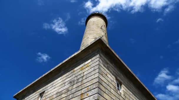 Time Lapse del faro nell'isola di Batz — Video Stock