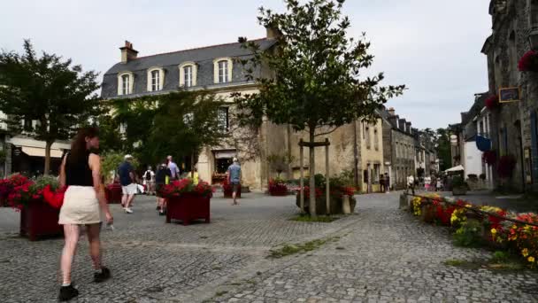 Time Lapse de la rue pittoresque de Rochefort en Terre — Video