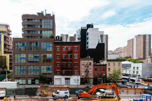 Район Челси от High Line в Нью-Йорке — стоковое фото