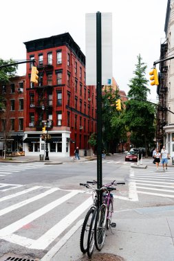 New York'ta Greenwich Köyü'nde geçiş Bisiklet Park