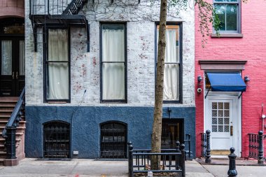 New York'ta eski Greenwich Village apartmanlar