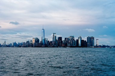 Manzarası ve New York şehrinin waterfront