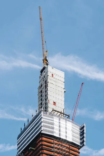 Vista do canteiro de obras em Nova York — Fotografia de Stock