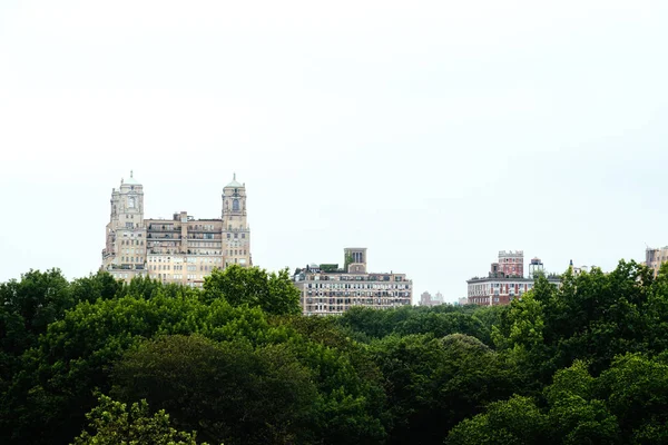 Panorama města New York a mlhavý den — Stock fotografie