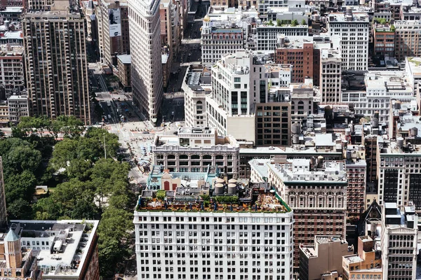 Luchtfoto van Midwtown of Manhattan in New York — Stockfoto