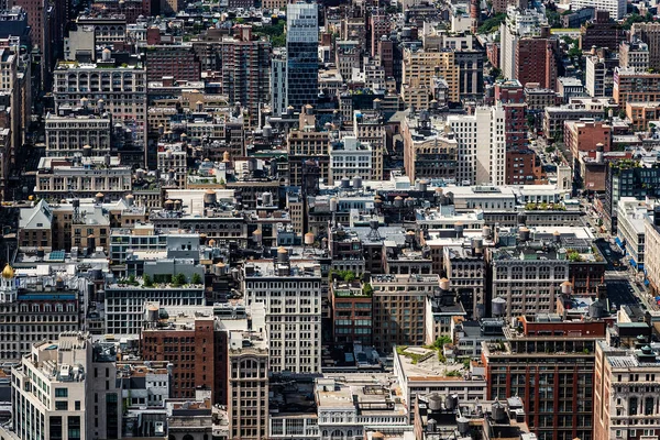 Vista aérea de edificios del Midtown de Manhattan en Nueva York — Foto de Stock
