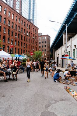 New York'ta Dumbo Brooklyn bit pazarı