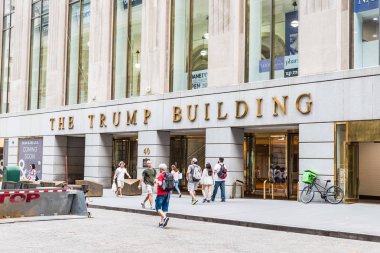 The Trump Building in New York City clipart
