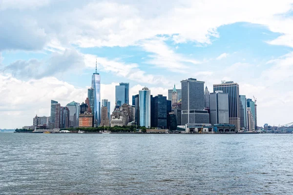 Skyline del centro de Manhattan en Nueva York — Foto de Stock