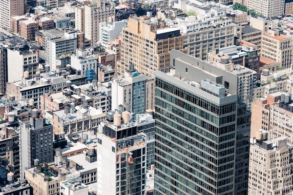 Vue aérienne des bâtiments de Midtown of Manhattan à New York — Photo