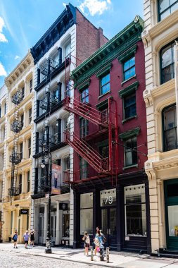New York'ta Soho'da lüks moda mağazası
