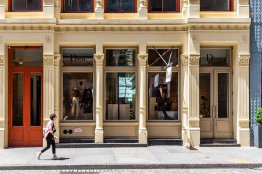 New York'ta Soho'da lüks moda mağazası