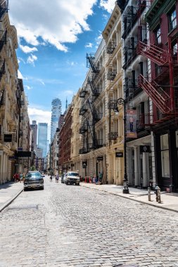 New York Soho 'da tipik bir sokak.