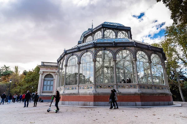 Wnętrze Crystal Palace w Madrycie — Zdjęcie stockowe