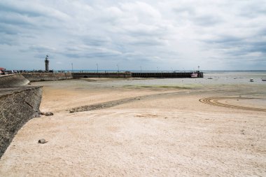 Cancale liman ile düşük tide