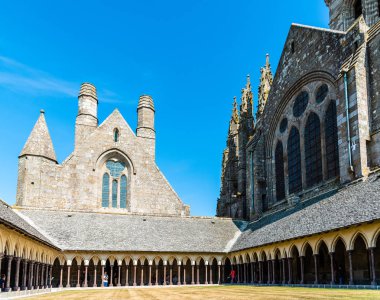  Manastır, Abbey, Mont Saint-Michel'in 