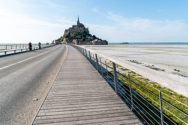 View of Mont Saint Michel against sky