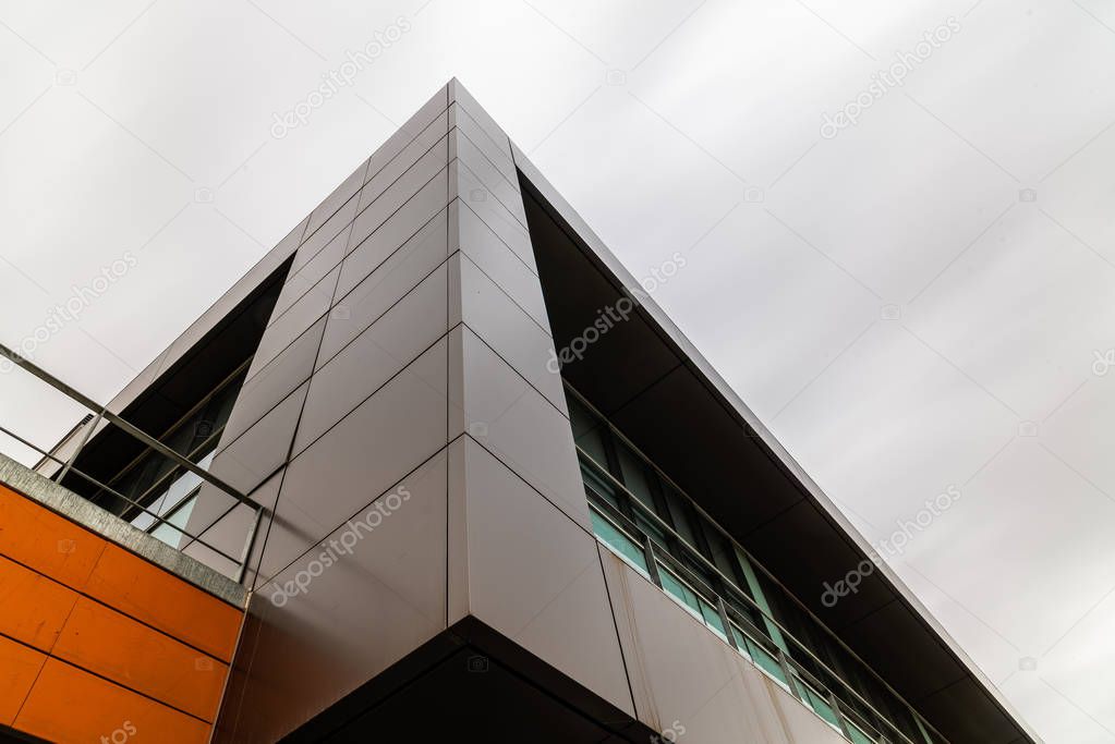 Modern architecture office building exterior view