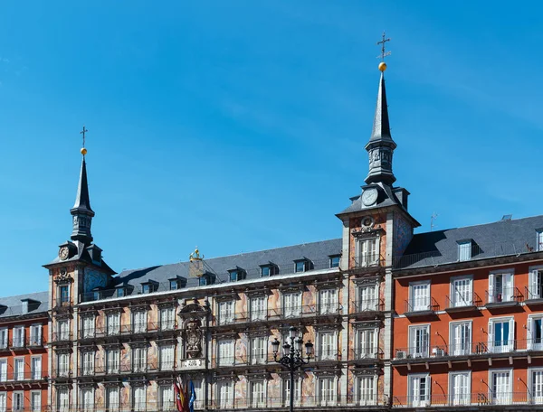 Vacker utsikt över Plaza Mayor i Madrid — Stockfoto