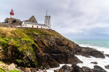 Pointe Saint Mathieu feneri Brittany, Fransa