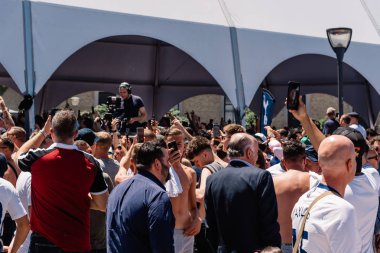 Tottenham taraftarları Madrid'deki Uefa Şampiyonlar Ligi Finali'nde