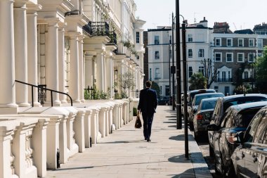 Londra 'daki Notting Hill 'de Victorian evleri
