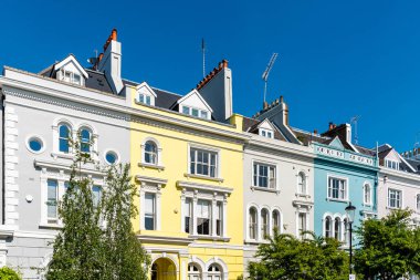 Londra 'daki Notting Hill 'de Victorian evleri