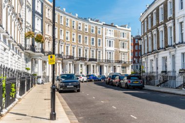 Londra 'daki Notting Hill 'de Victorian evleri