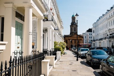 Londra 'daki Notting Hill 'de Victorian evleri
