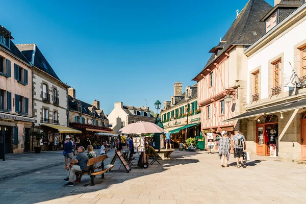 Otoczone murem średniowieczne miasto Concarneau, Francja — Zdjęcie stockowe