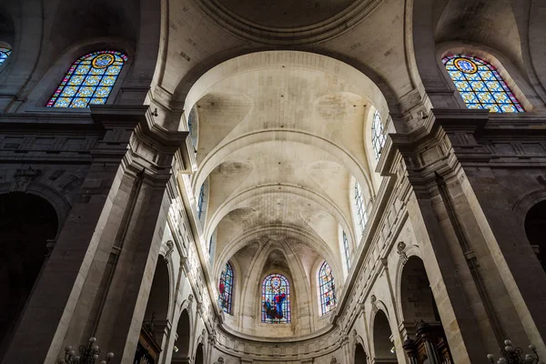 Vista interna delle volte della Cattedrale di La Rochelle — Foto Stock