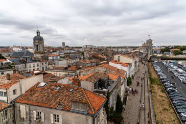 La Rochelle eski limanı yüksek açı görünümü