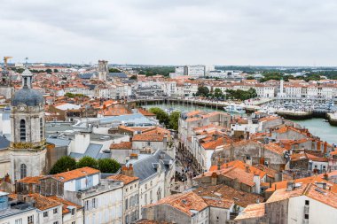 La Rochelle eski limanı yüksek açı görünümü
