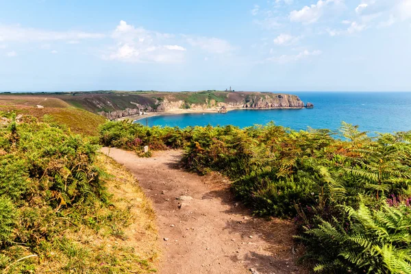 Vista da área de Cap Frehel na Bretanha — Fotografia de Stock