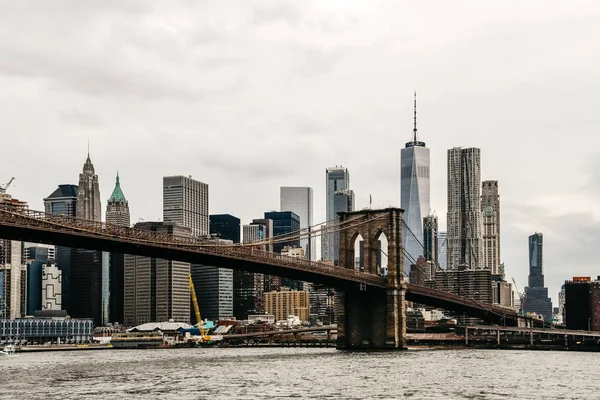 Vista panorámica del Distrito Financiero de Nueva York — Foto de Stock
