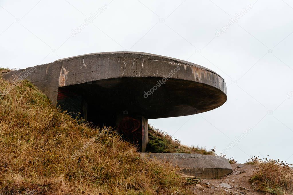Historic German bunker of World War II