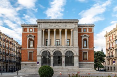 Exterior view of old Buen Retiro Palace in Madrid clipart