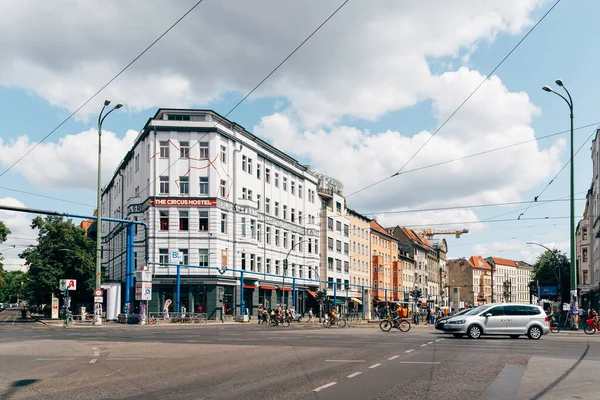 Vista de la calle en el barrio de Scheunenviertel en Berlín Mitte —  Fotos de Stock